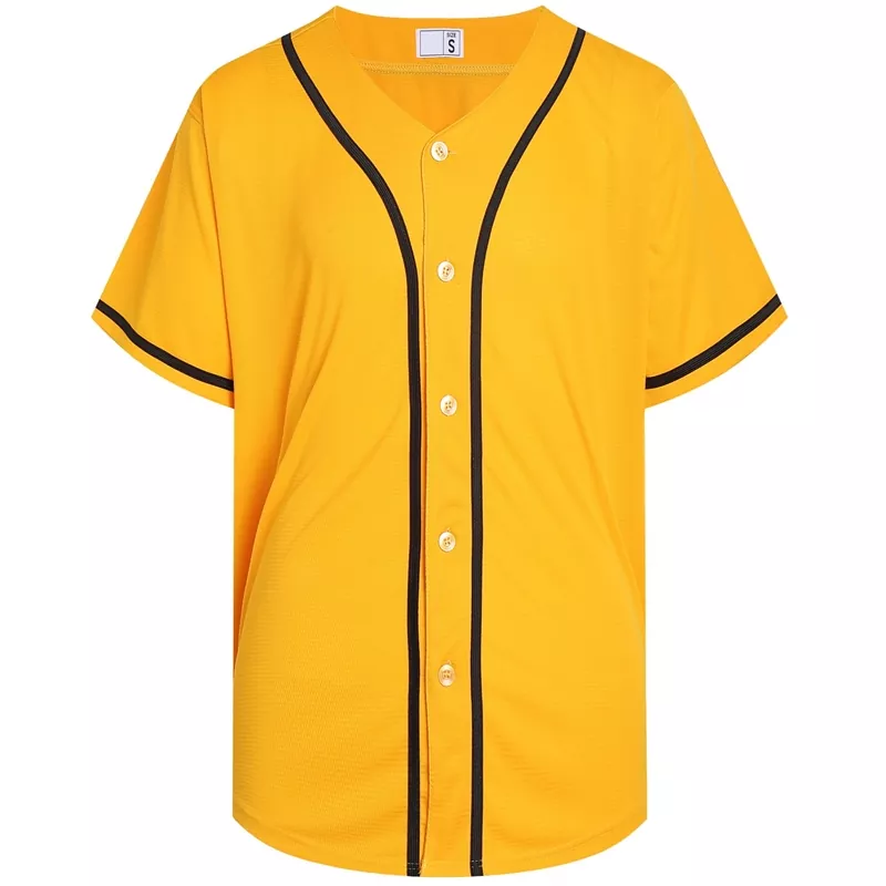 Baseball-Trikot mit durchgehenden Knöpfen