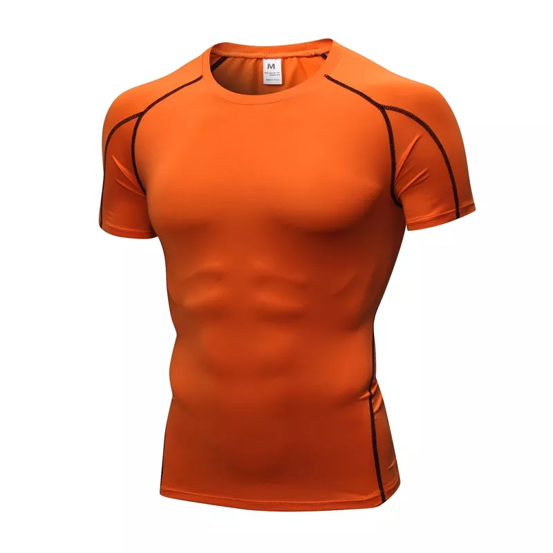 Kurzarm-Kompressionsshirt für Herren