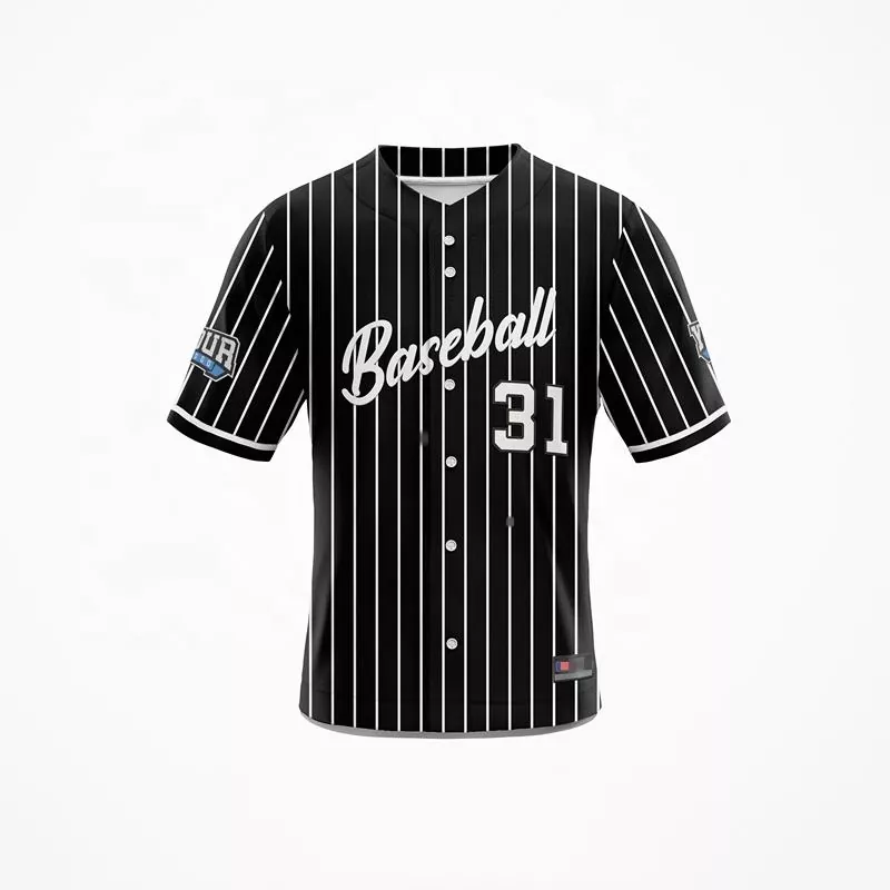 Nadelstreifen-Baseballtrikot