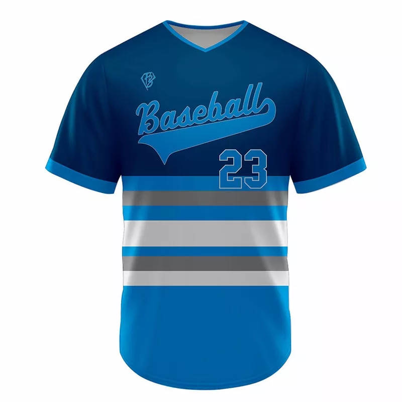 Baseball-Trikot mit V-Ausschnitt